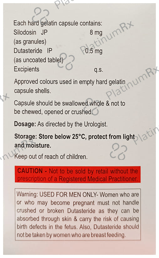 Sildogard D 0.5/8mg Capsule 10s
