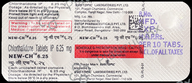 New CH 6.25mg Tablet 10s