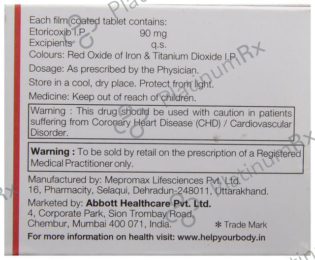 Etody 90mg Tablet 10s