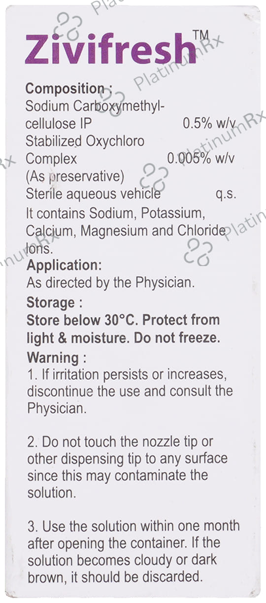 Zivifresh 0.5% Eye Drop 10ml