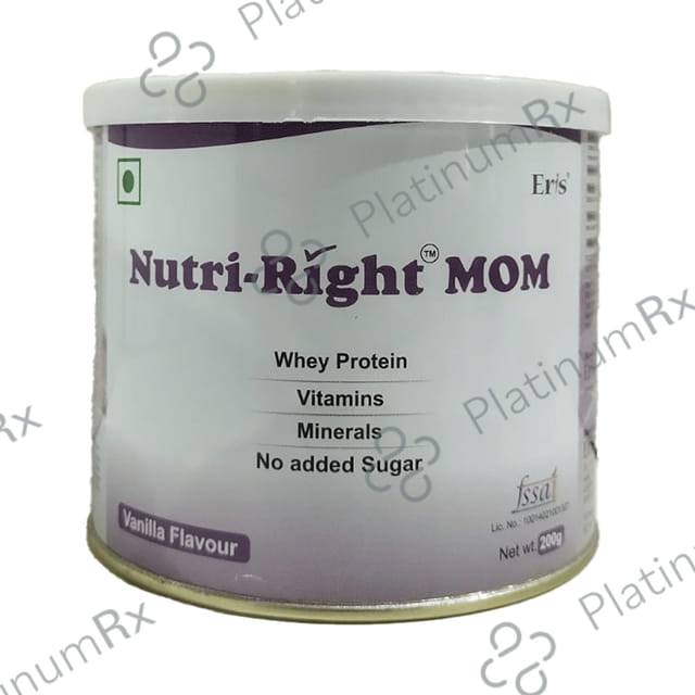 Nutri Right Mom with Whey Protein, Vitamins & Minerals Flavour Powder Sugar Free Vanilla