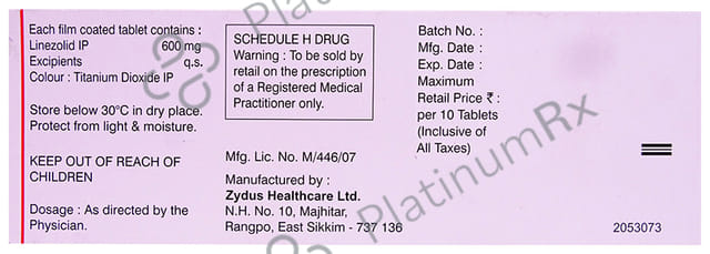 Linid 600mg Tablet 10s