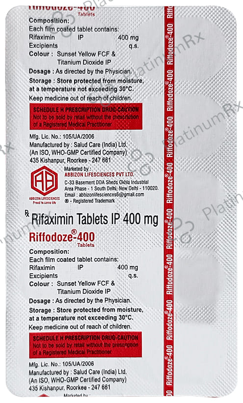 Riffodoze 400mg Tablet 10s