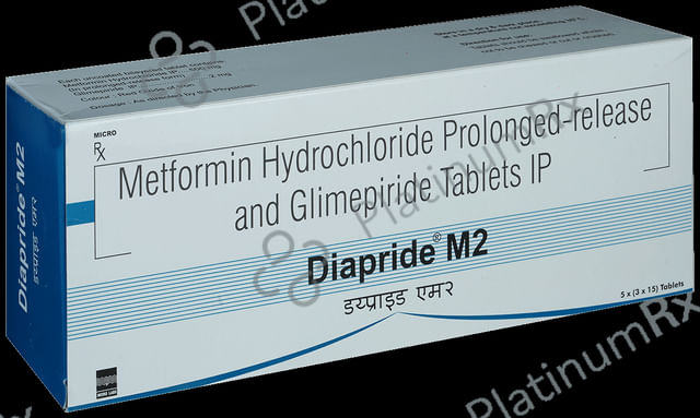 Diapride M2 2/500mg Tablet PR 15s