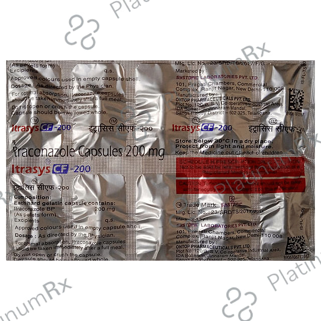 Itrasys CF 200mg Capsule 10s