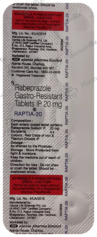 Raptia 20mg Tablet