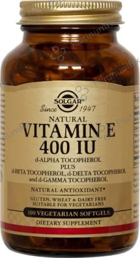 Solgar Vitamin E 400IU Vegetable Sofgels Capsule 100s
