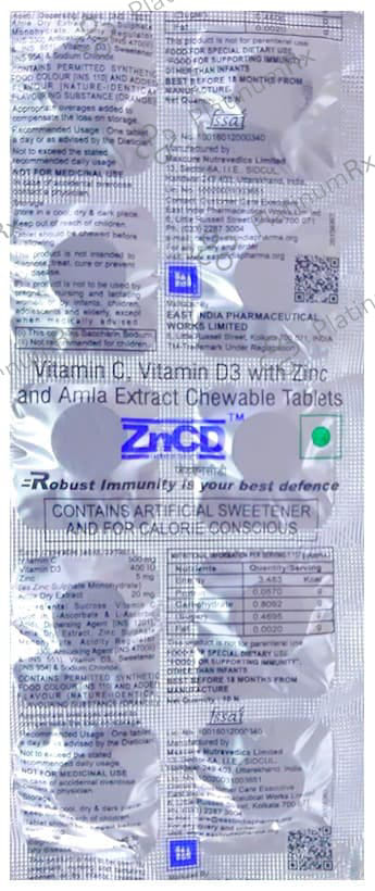 ZnCD Chewable Tablet