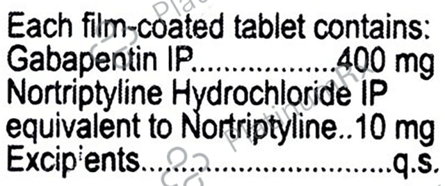 Pentanerv NT 400/10mg Tablet 15s
