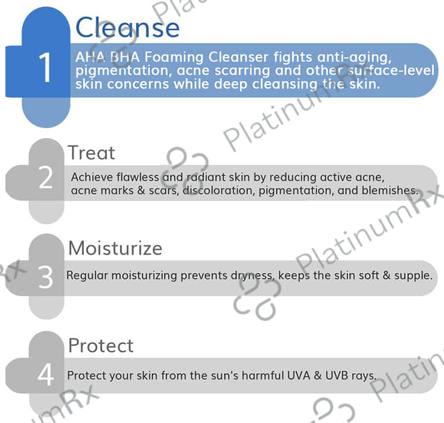 The Derma Co 3% AHA-BHA Foaming Face Wash - For All Skin Types