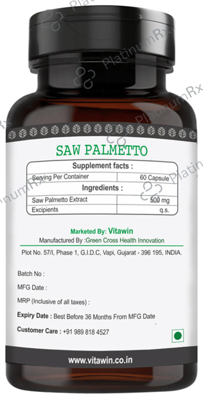 Vitawin Saw Palmetto Vegetarian Capsule