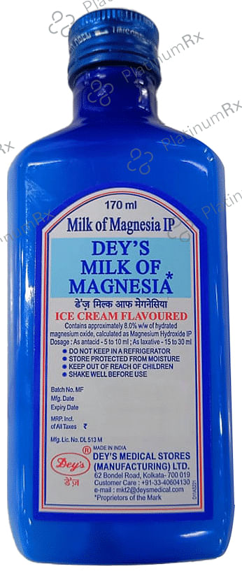 Deys Milk OF Magnesia Liquid Ice Cream 170ml