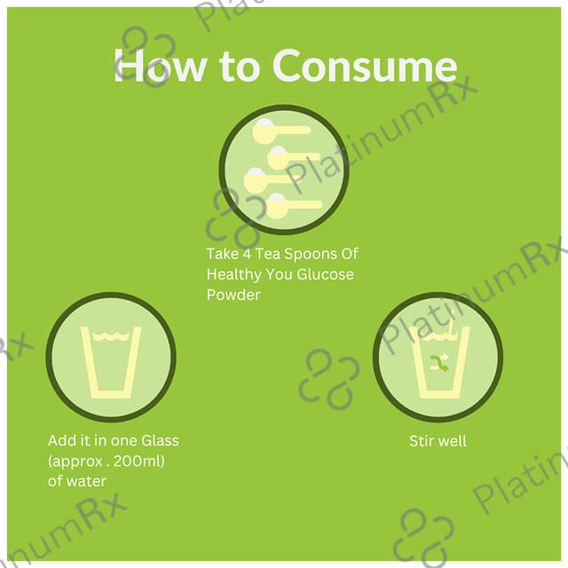 Healthy You Glucose Instant Drink with Vitamin C Lemon Powder 400 gm