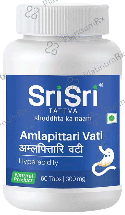 Sri Sri Tattva Amlapittari Vati 300mg - Helps Relieve Hyperacidity