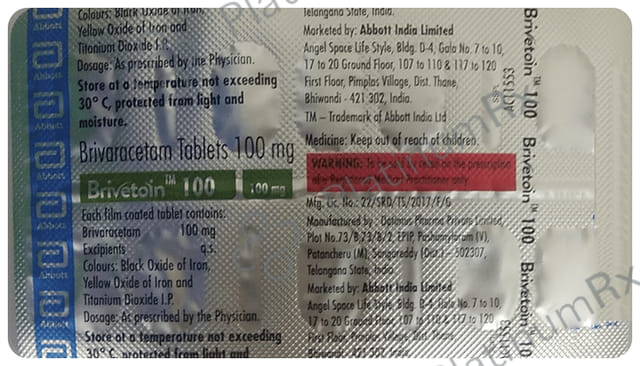 Brivetoin 100mg Tablet 10s