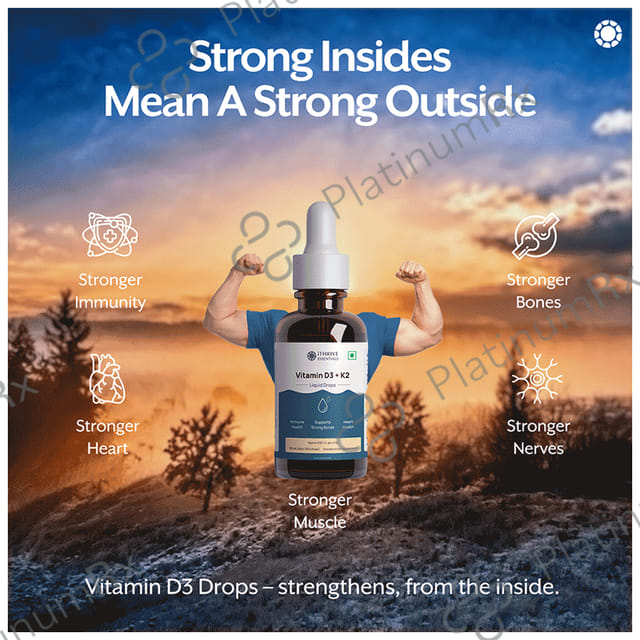 iThrive Essentials Vitamin D3+K2 Liquid Oral Drops