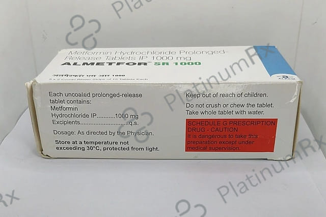 Almetfor 1000mg SR Tablet 15s
