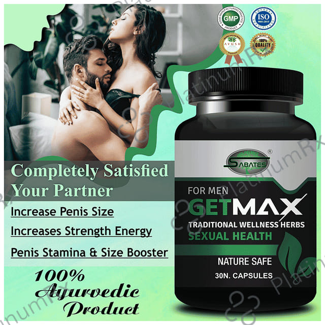 Sabates for Men Get Max Traditional Wellness Herbs Sexual Health Capsule