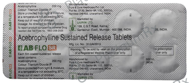 AB Flo 200mg SR Tablet 10s