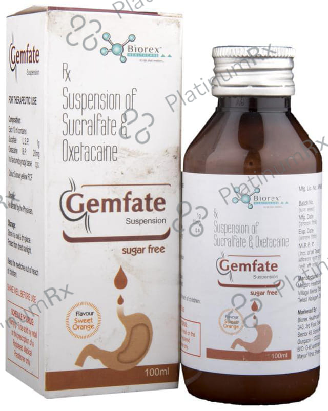 Gemfate Suspension Sweet Orange Sugar Free