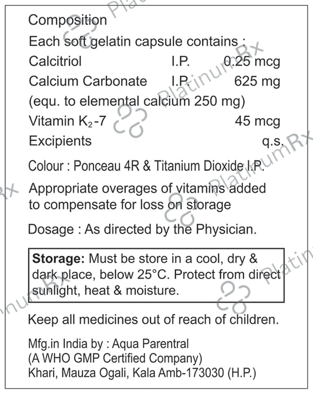 Gemton-K2 7 Soft Gelatin Capsule