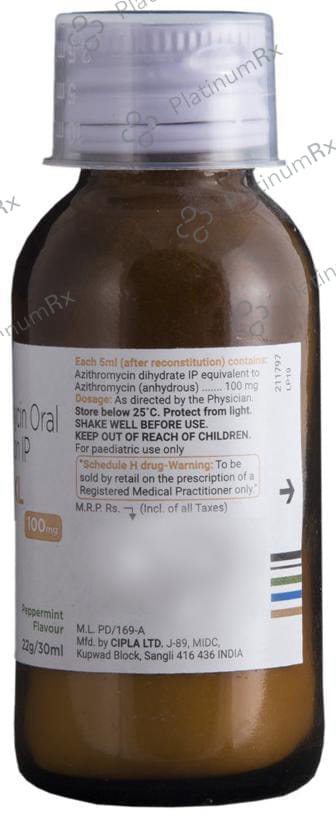 Azee XL 100mg Peppermint Dry Syrup 30ml