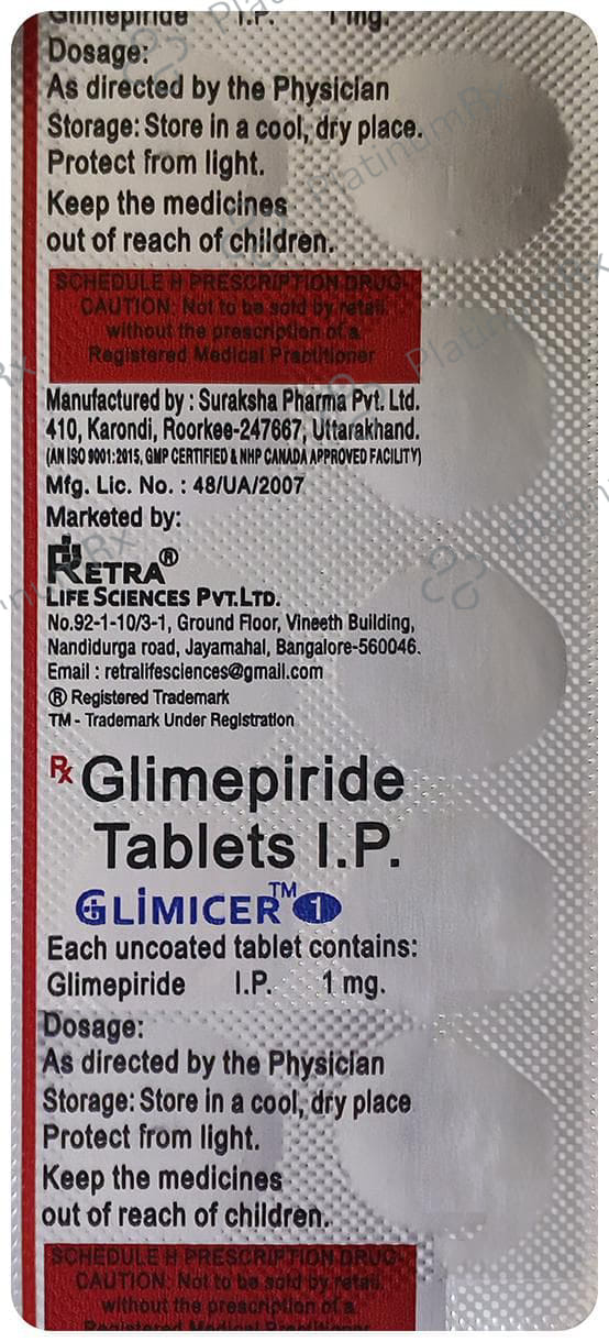Glimicer 1mg Tablet 10s
