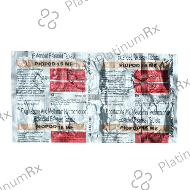 Piopod MF 30mg/500mg Tablet