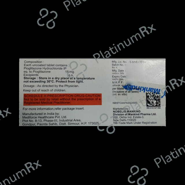 Piohope 15mg Tablet 10s