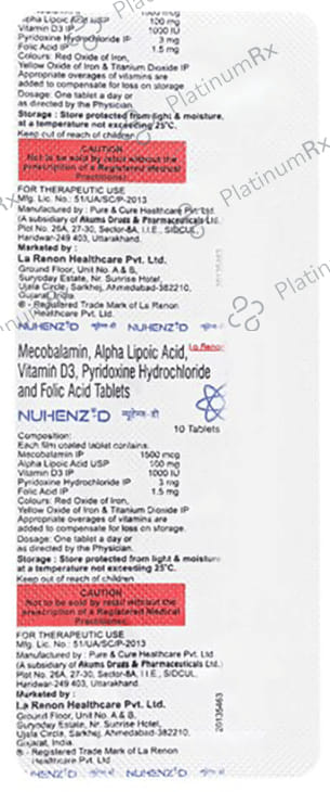 Nuhenz D Tablet 10s