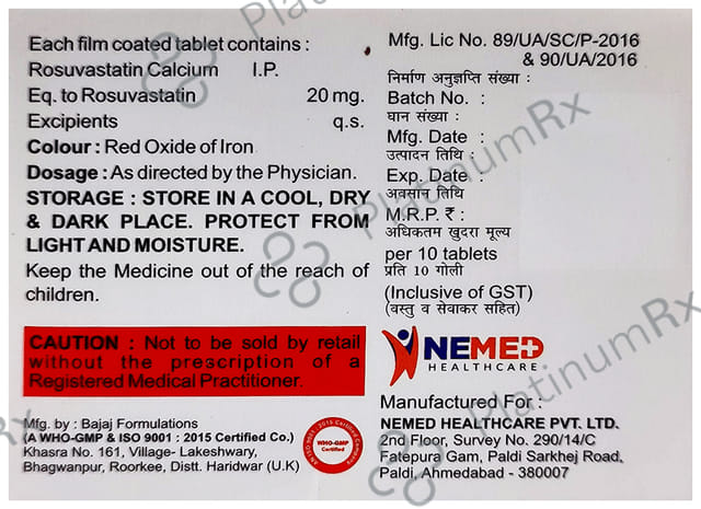 Rosumed 20mg Tablet 10s