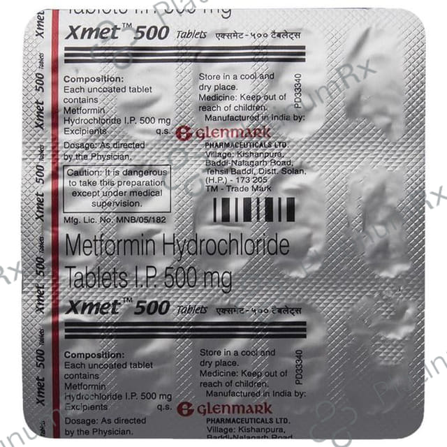 Xmet 500mg Tablet 15s