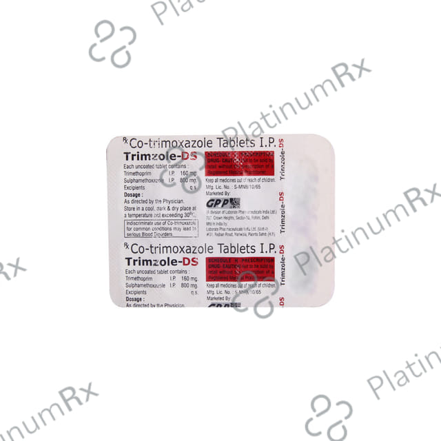 Trimzole DS 800mg/160mg Tablet
