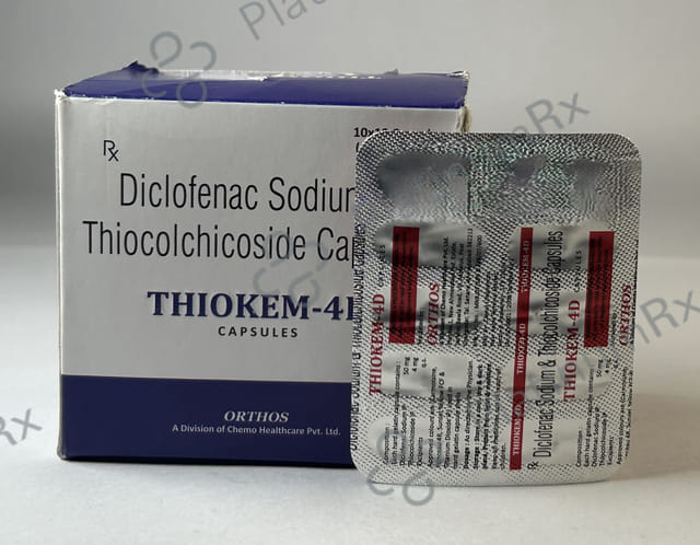 Thiokem 4/50mg D Capsule 10s