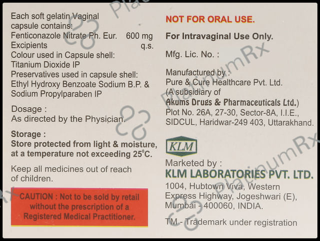 Fentispor 600mg Capsule 1s