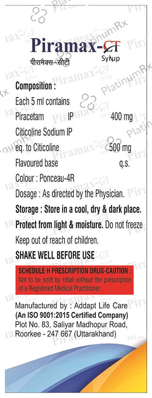 Piramax-CT Syrup Sugar Free