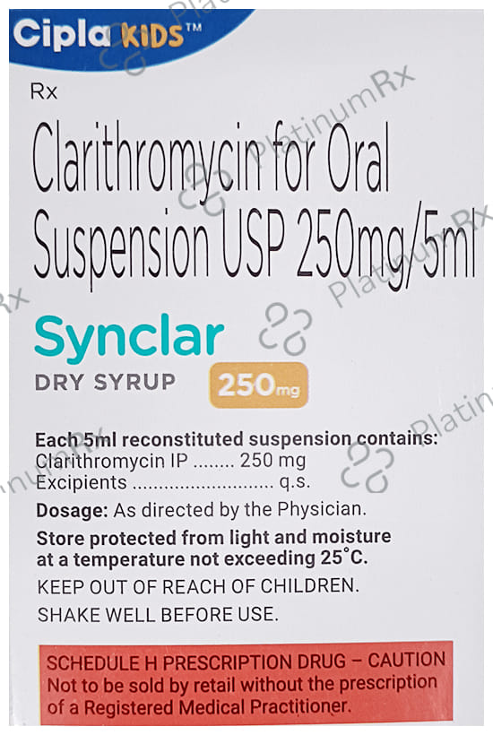 Synclar 250mg Dry Syrup Mixed Fruit 30ml