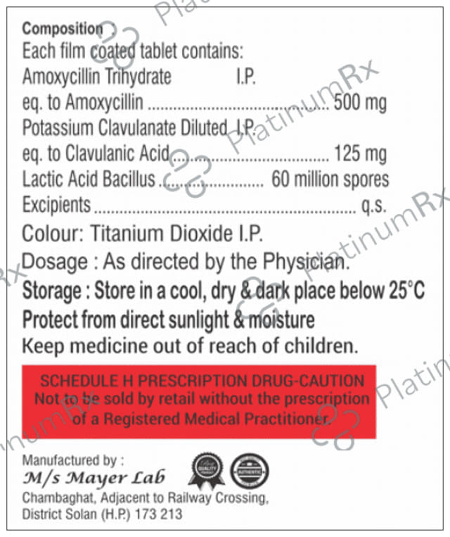 Shmoxiclav 625 Tablet 10s