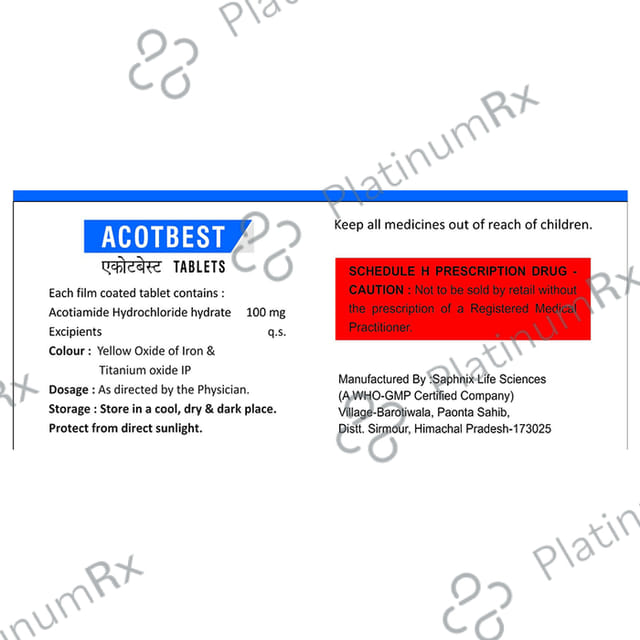 Acotbest 100mg Tablet 10s