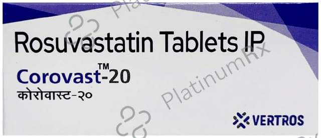 Corovast 20mg Tablet 10s