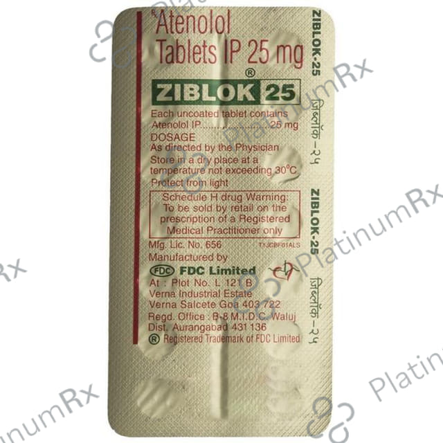 Ziblok 25mg Tablet 14s