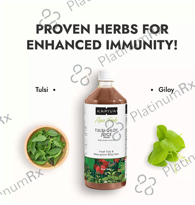 Kapiva Wild Tulsi Giloy Juice 1Ltr