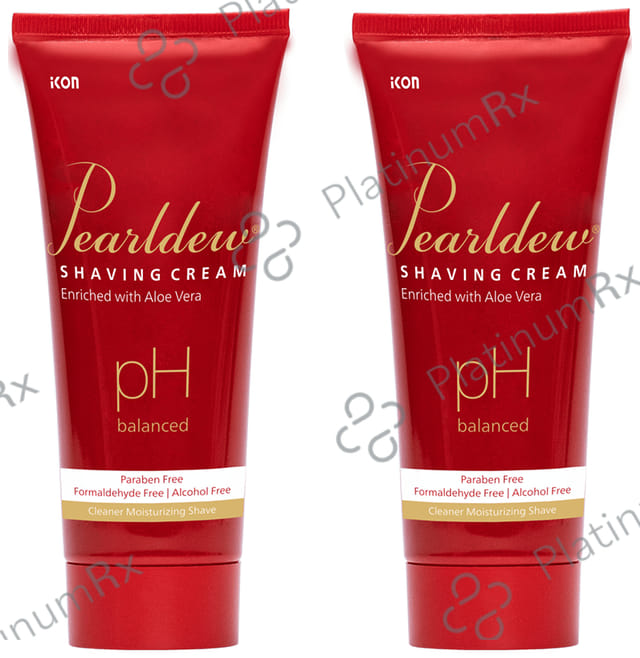 Pearldew PH Balanced Shaving Cream (100gm Each) 2 Tubes