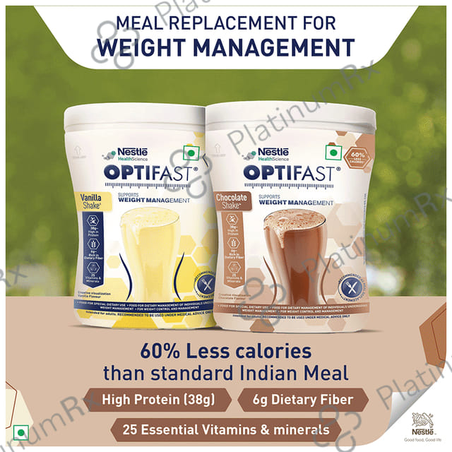 Nestle Optifast with Protein, Fibre, Vitamins & Minerals for Weight Management - Flavour Chocolate