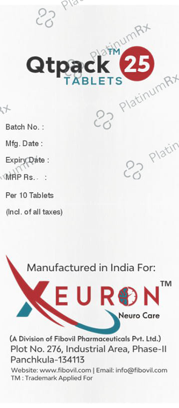 Qtpack 25mg Tablet 10s