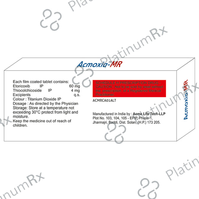 Acmoxia MR 60/4mg Tablet 10s
