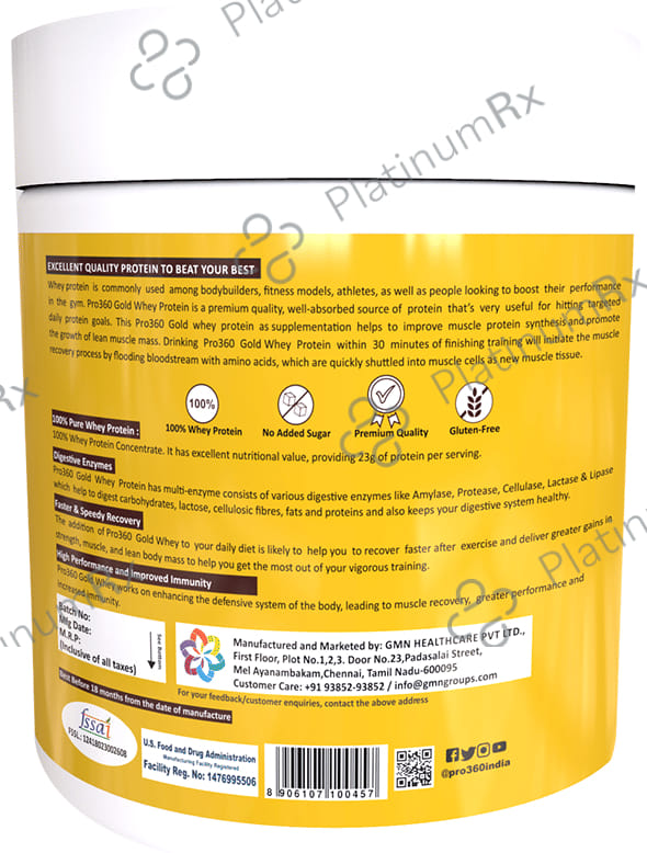 Pro360 Gold Whey Protein 100% Chocolate 250 gm
