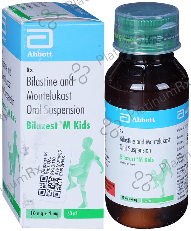 Bilazest M Kids 10/4mg Oral Suspension 60ml