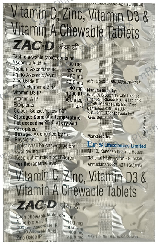 Zac-D Chewable Tablet