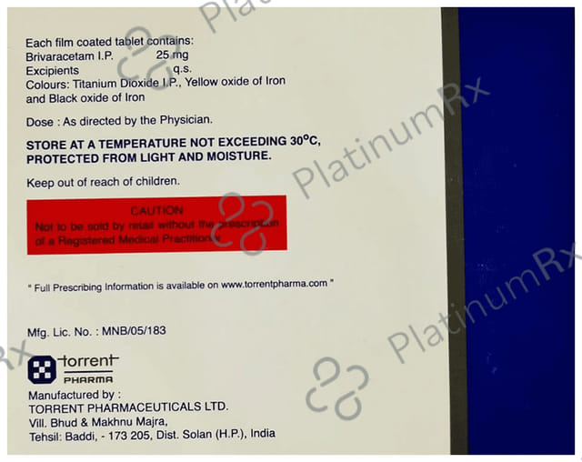 Britzilam 25mg Tablet 15s